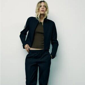 ZARA SIDE STRIPE JACKET & PANT SET